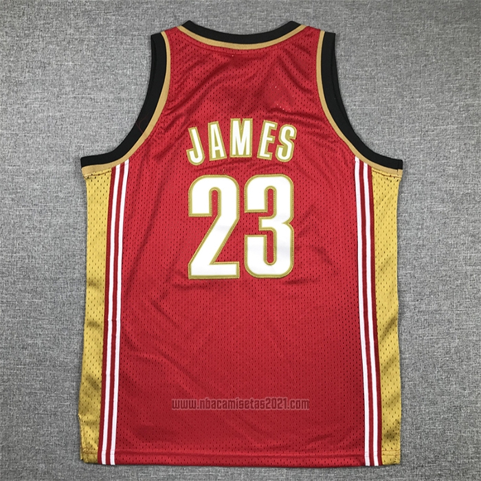 Camiseta Nino Cleveland Cavaliers LeBron James #23 Mitchell & Ness 2003-04 Rojo